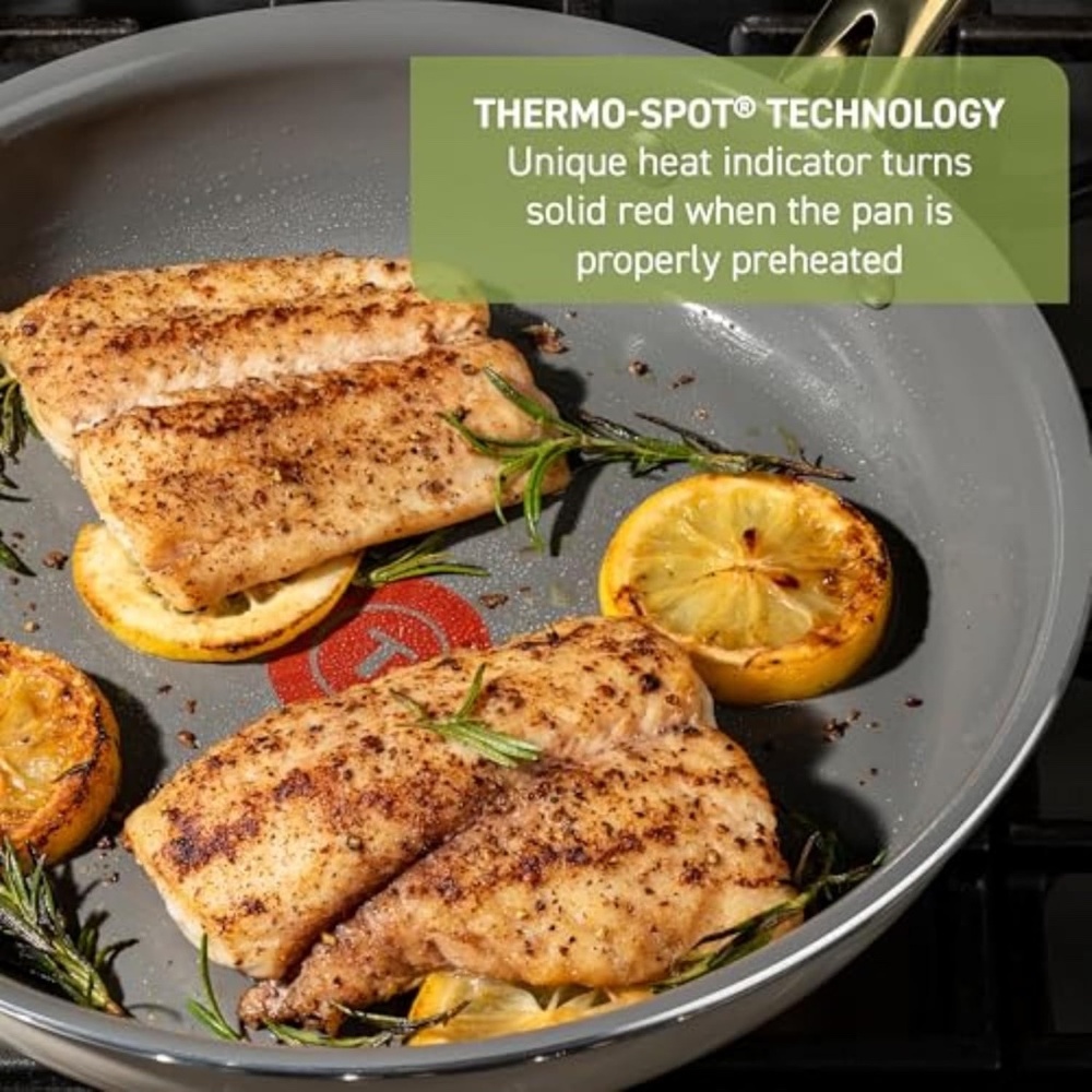 T-FAL Preserve Ceramic Nonstick Frying Pan3-Pc Set - Picture 8 of 9